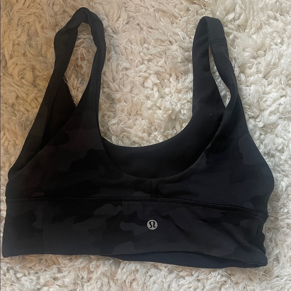lululemon athletica Black Camouflage Sports Bra